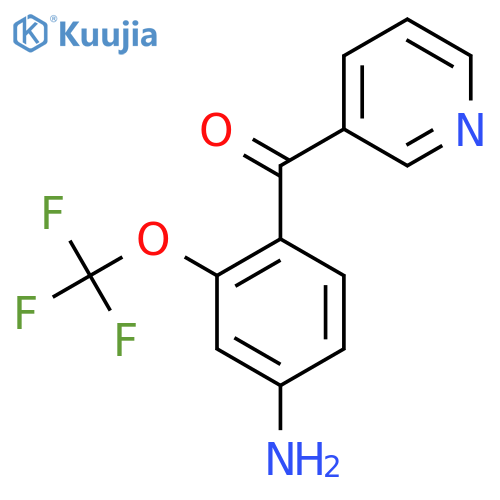 3-(4-Amino-2-(trifluoromethoxy)benzoyl)pyridine structure