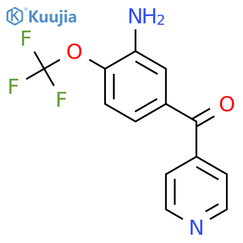4-(3-Amino-4-(trifluoromethoxy)benzoyl)pyridine structure