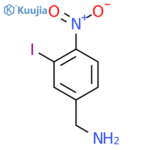 (3-Iodo-4-nitrophenyl)methanamine structure