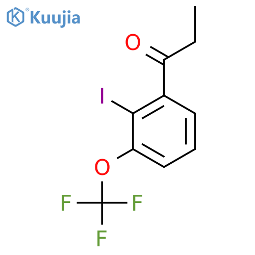 2'-Iodo-3'-(trifluoromethoxy)propiophenone structure