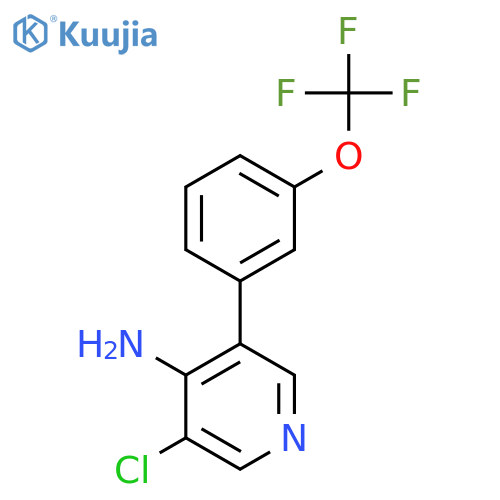 4-Amino-3-chloro-5-(3-(trifluoromethoxy)phenyl)pyridine structure
