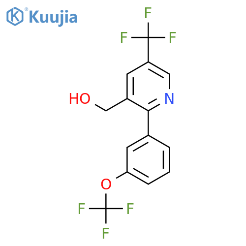 2-(3-(Trifluoromethoxy)phenyl)-5-(trifluoromethyl)pyridine-3-methanol structure