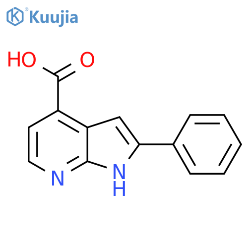 2-Phenyl-1H-pyrrolo[2,3-b]pyridine-4-carboxylic acid structure