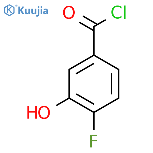 4-Fluoro-3-hydroxybenzoyl chloride structure