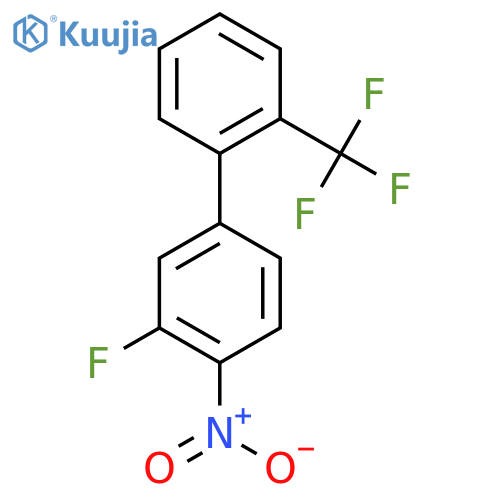 3-Fluoro-4-nitro-2'-(trifluoromethyl)biphenyl structure