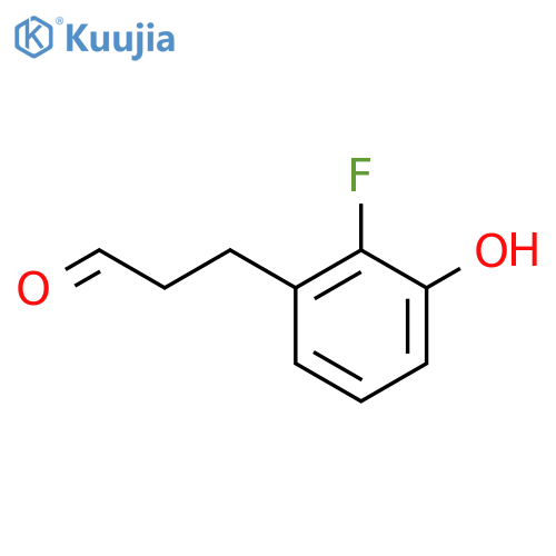 3-(2'-Fluoro-3'-hydroxyphenyl)propionaldehyde structure