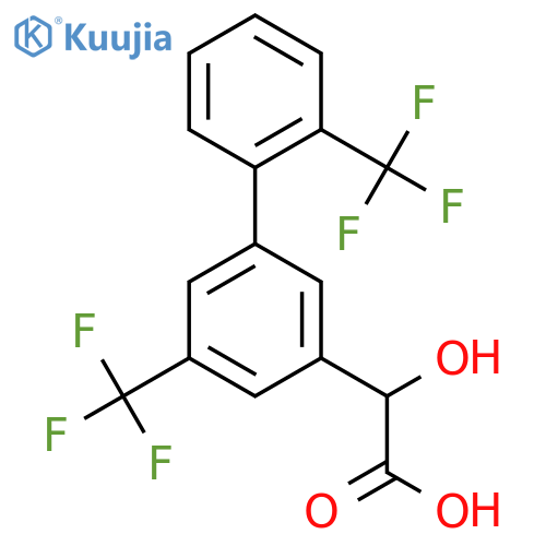 (5,2'-Bis(trifluoromethyl)biphenyl-3-yl)-hydroxy-acetic acid structure