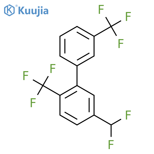 2,3'-Bis(trifluoromethyl)-5-(difluoromethyl)biphenyl structure