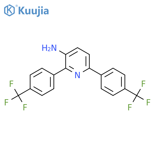3-Amino-2,6-bis(4-(trifluoromethyl)phenyl)pyridine structure