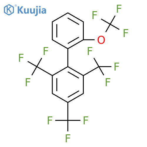 2'-(Trifluoromethoxy)-2,4,6-tris(trifluoromethyl)biphenyl structure