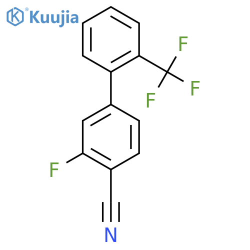 3-Fluoro-2'-(trifluoromethyl)biphenyl-4-carbonitrile structure