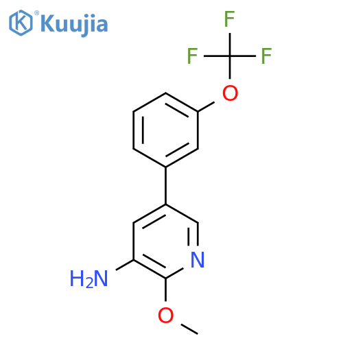 3-Amino-2-methoxy-5-(3-(trifluoromethoxy)phenyl)pyridine structure