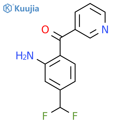 3-(2-Amino-4-(difluoromethyl)benzoyl)pyridine structure