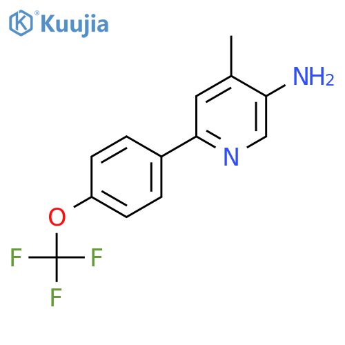 5-Amino-4-methyl-2-(4-(trifluoromethoxy)phenyl)pyridine structure