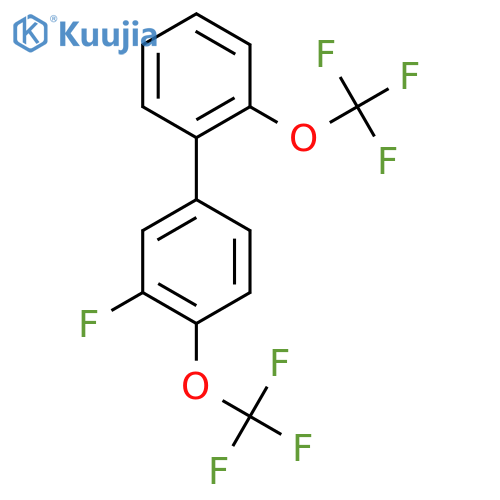 4,2'-Bis(trifluoromethoxy)-3-fluorobiphenyl structure