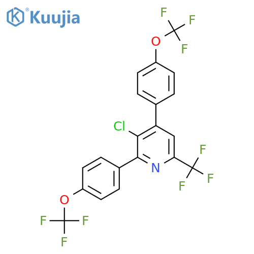 2,4-Bis(4-(trifluoromethoxy)phenyl)-3-chloro-6-(trifluoromethyl)pyridine structure
