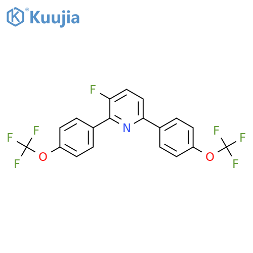 2,6-Bis(4-(trifluoromethoxy)phenyl)-3-fluoropyridine structure
