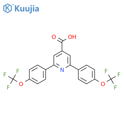 2,6-Bis(4-(trifluoromethoxy)phenyl)isonicotinic acid structure