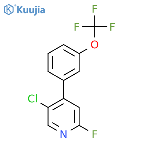 5-Chloro-2-fluoro-4-(3-(trifluoromethoxy)phenyl)pyridine structure