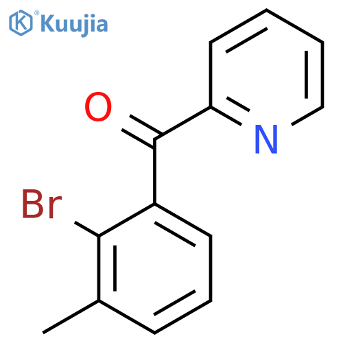 2-(2-Bromo-3-methylbenzoyl)pyridine structure