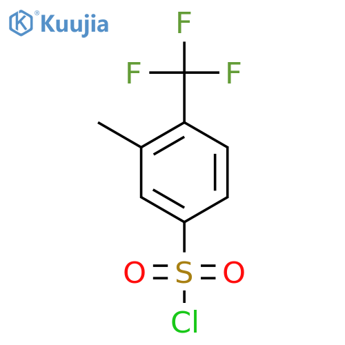 3-Methyl-4-(trifluoromethyl)benzene-1-sulfonyl chloride structure