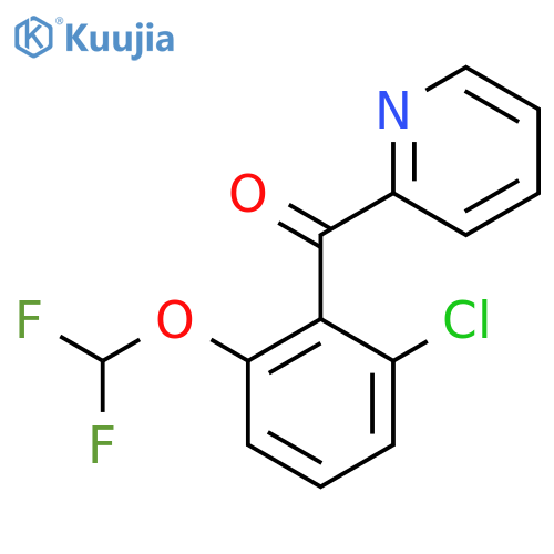 2-(2-Chloro-6-(difluoromethoxy)benzoyl)pyridine structure