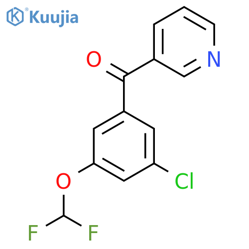 3-(3-Chloro-5-(difluoromethoxy)benzoyl)pyridine structure