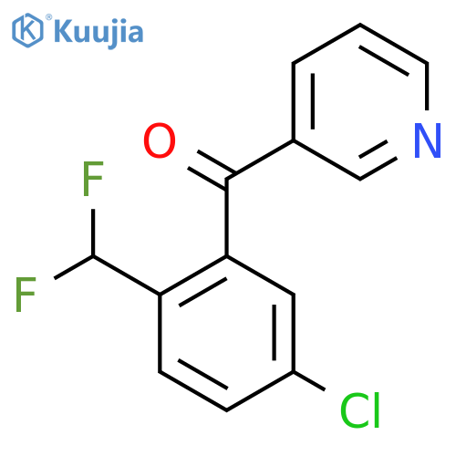 3-(5-Chloro-2-(difluoromethyl)benzoyl)pyridine structure