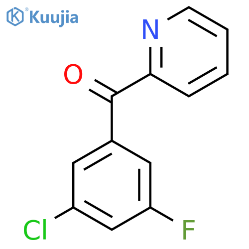 2-(3-Chloro-5-fluorobenzoyl)pyridine structure