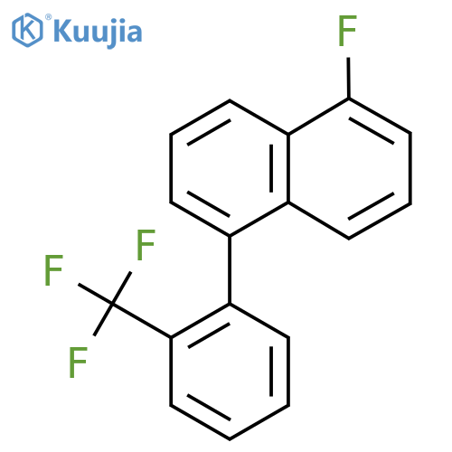 1-Fluoro-5-(2-(trifluoromethyl)phenyl)naphthalene structure