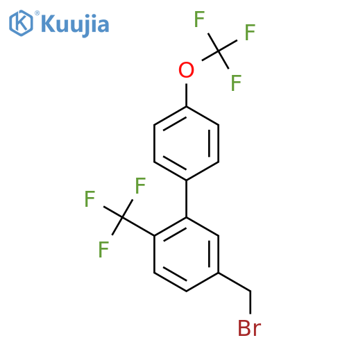 5-Bromomethyl-4'-(trifluoromethoxy)-2-(trifluoromethyl)biphenyl structure