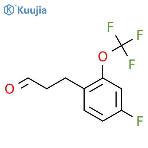 3-(4'-Fluoro-2'-(trifluoromethoxy)phenyl)propionaldehyde structure