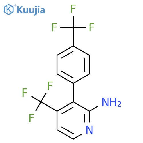 2-Amino-4-(trifluoromethyl)-3-(4-(trifluoromethyl)phenyl)pyridine structure