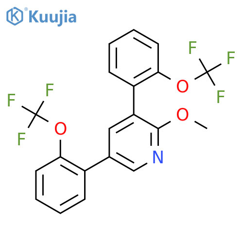 3,5-Bis(2-(trifluoromethoxy)phenyl)-2-methoxypyridine structure