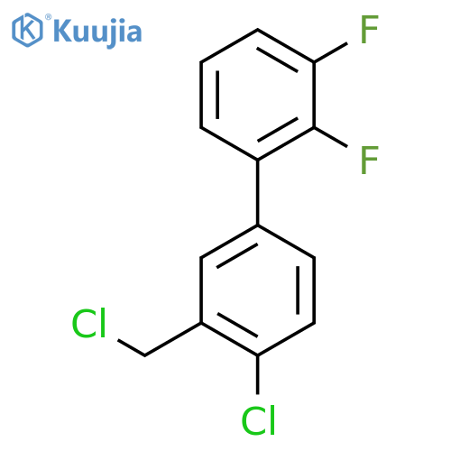 4'-Chloro-3'-chloromethyl-2,3-difluorobiphenyl structure