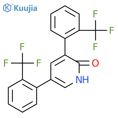3,5-Bis(2-(trifluoromethyl)phenyl)-2-hydroxypyridine structure