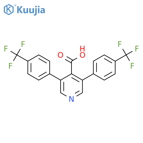 3,5-Bis(4-(trifluoromethyl)phenyl)isonicotinic acid structure