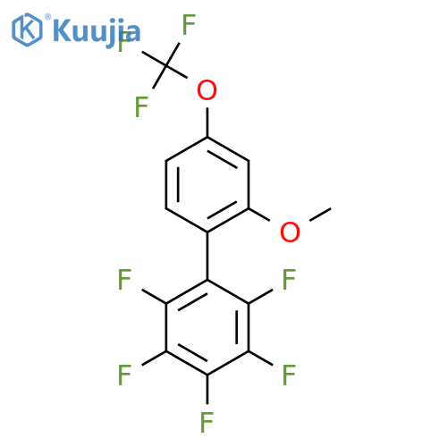 2'-Methoxy-2,3,4,5,6-pentafluoro-4'-(trifluoromethoxy)biphenyl structure