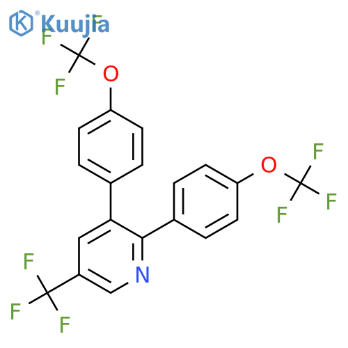 2,3-Bis(4-(trifluoromethoxy)phenyl)-5-(trifluoromethyl)pyridine structure