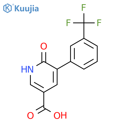 6-Hydroxy-5-(3-trifluoromethylphenyl)nicotinic acid structure