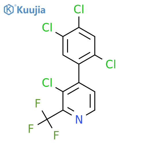 3-Chloro-4-(2,4,5-trichlorophenyl)-2-(trifluoromethyl)pyridine structure
