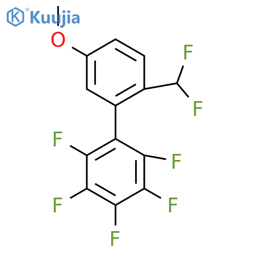 2'-Difluoromethyl-5'-methoxy-2,3,4,5,6-pentafluorobiphenyl structure