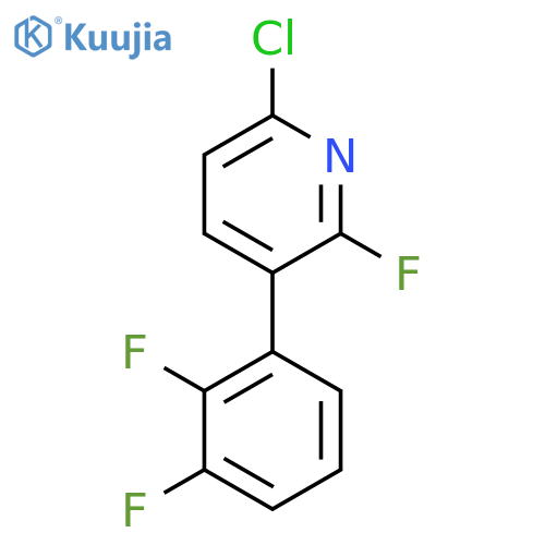 6-Chloro-3-(2,3-difluorophenyl)-2-fluoropyridine structure