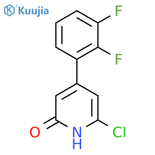 6-Chloro-4-(2,3-difluorophenyl)-2-hydroxypyridine structure