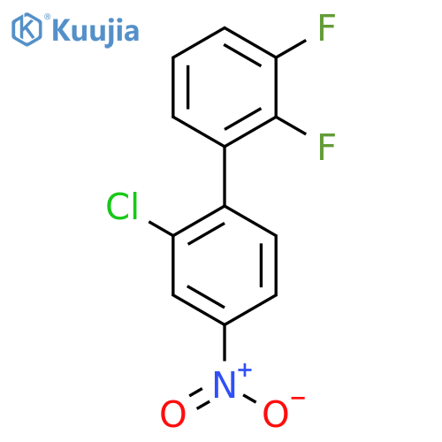 2'-Chloro-2,3-difluoro-4'-nitrobiphenyl structure