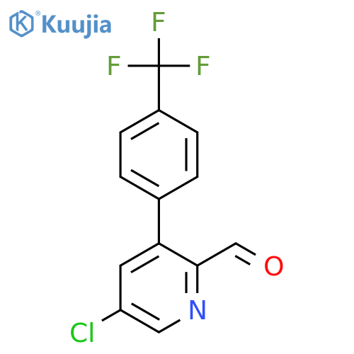 5-Chloro-3-(4-(trifluoromethyl)phenyl)picolinaldehyde structure