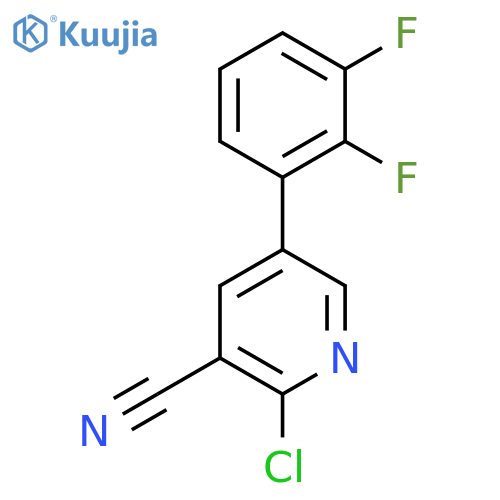 2-Chloro-5-(2,3-difluorophenyl)nicotinonitrile structure