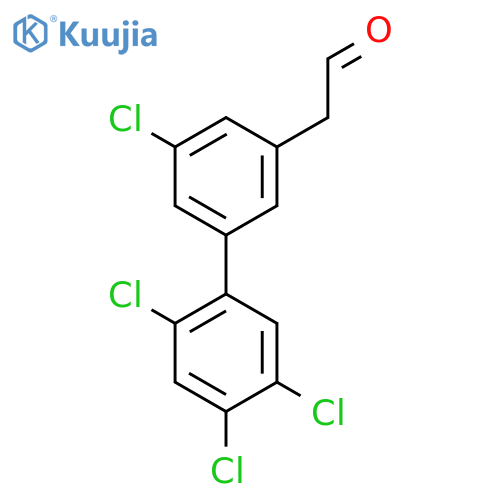 5,2',4',5'-Tetrachlorobiphenyl-3-ethanone structure