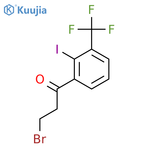 3-Bromo-2'-iodo-3'-(trifluoromethyl)propiophenone structure