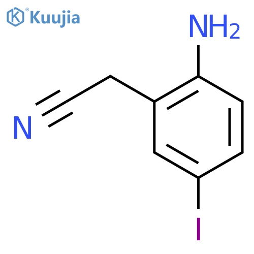 (2-Amino-5-iodo-phenyl)-acetonitrile structure